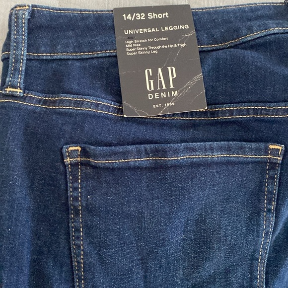 NWT Gap Factory high rise universal legging skinny jeans SHORT - Picture 4 of 4